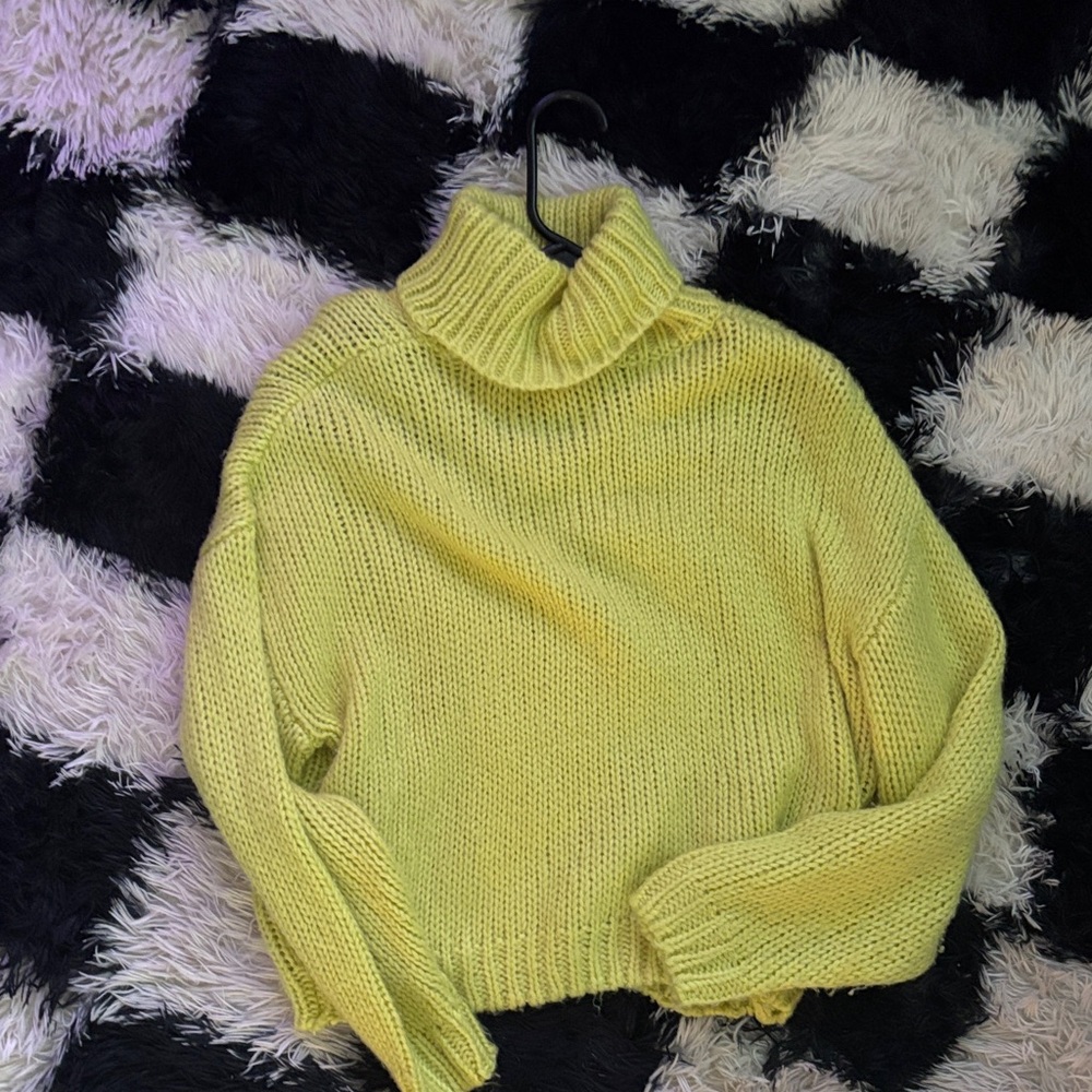 Cozy Yellow H&M Turtleneck Sweater